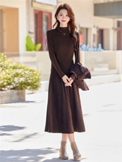 优雅气质针织马甲打底衫半身裙三件套女2025秋冬新款修身显瘦套装，女装套装/套裙，煊芮熙