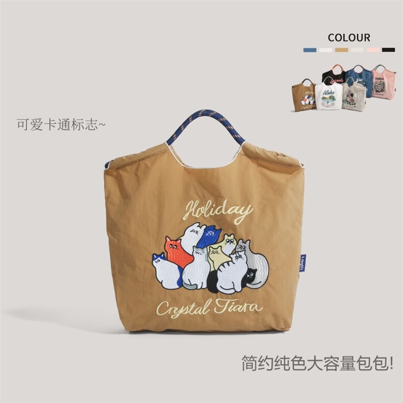 新款刺绣购物袋，美伢姑娘毛绒玩具