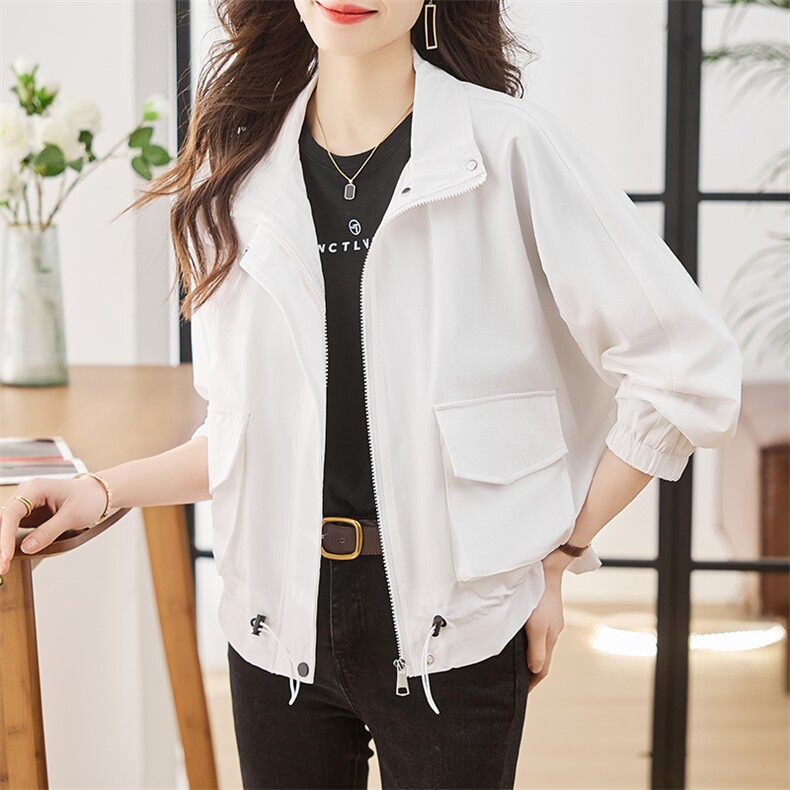 2023年春季舒适潮流显瘦个性有范外套,女装短外套,辉之琳