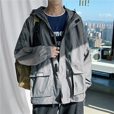 港风冲锋衣男潮牌外套男防风户外旅游服工装夹克男7210P75控108，男装夹克，星座227-7
