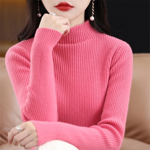 不起球配大衣的高领毛衣女2024冬季修身加厚内搭羊毛衫针织打底衫图片