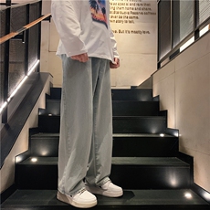 k1009-p55-控78M-5XL拉链拼色黄泥在高阶宽松大码牛仔裤cityboy，男装牛仔裤，星座116