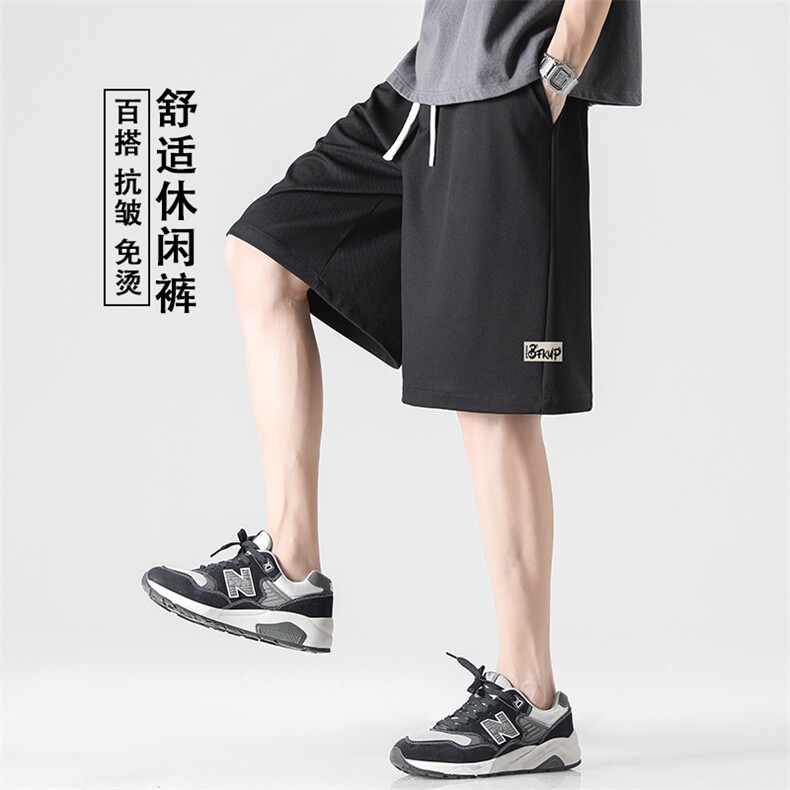 五分冰丝休闲裤透气速干清爽百搭凉爽冰丝短裤  XD2385-特批35图片