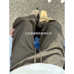 韩漫设计感时尚长裤日系简约百搭复古时髦休闲裤K827TP35控58图片