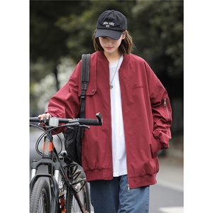 美式vibe外套男2025新款春秋季欧美潮牌飞行员夹克痞帅高街棒球服图片