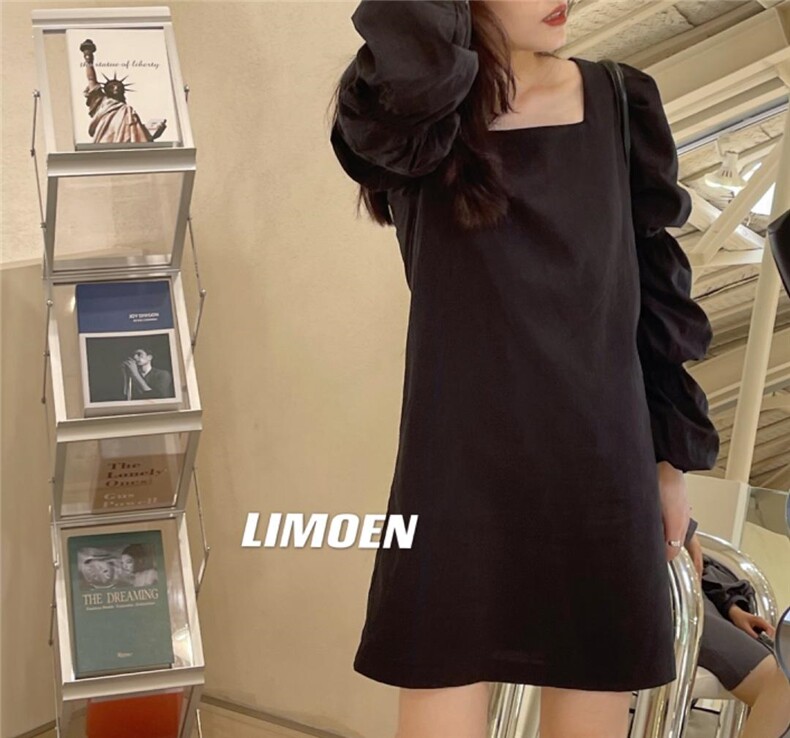 8180泡袖连衣裙，女装连衣裙，mm+ 里墨恩