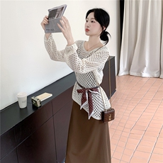 时尚套装女2025秋季新款女装吊带裙两件套，女装套装/套裙，慧尚2-185