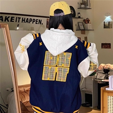 现货DJM400-批75夹棉加厚毛呢刺绣棉服外套夹克，男装夹克，星座603-2