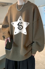 8XL半高领毛衣男大码胖子针织衫毛线衣M18368-P45加绒款-P65，男装针织衫/毛衣，电商A040