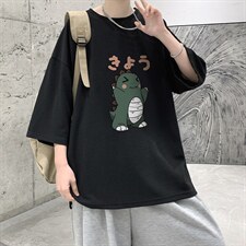 Q11037-P30春夏季七分袖t恤男大码五分袖男短袖中袖大皂风，男装T恤，电商A040