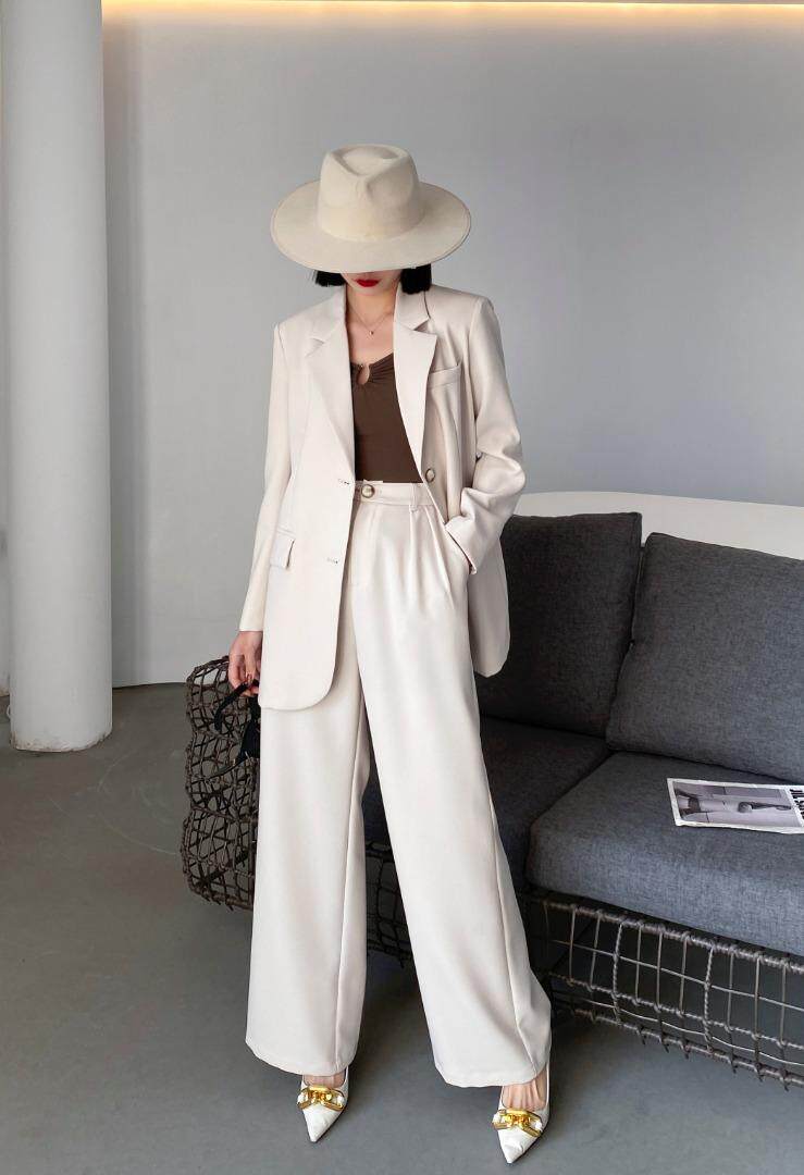 时尚阔腿西装套装，女装西装，斯瑞威