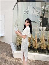 【现货】小披肩旗袍，女装汉服/婚纱/旗袍/礼服，芷炫