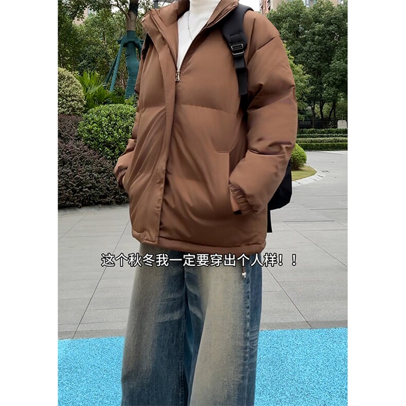 现货高品质美式高街冬季重磅三防加厚羽绒棉衣厚外套面包棉服,男装棉衣,电商A486-1