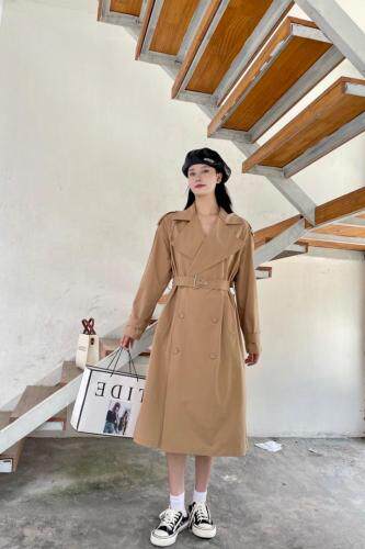 收腰风衣，女装风衣，QIANCHEN 谦晨