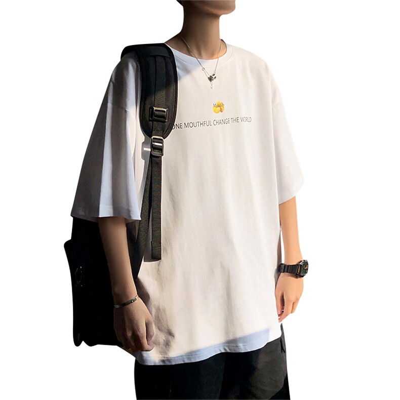 夏季新款港风T恤宽松落肩T恤（现货）DS-C407-T226-P30,男装T恤,电商C323-1