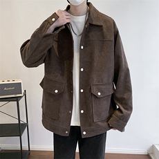 灯芯绒外套男款春秋季新款美式潮衣服工装夹克休闲上衣jk555-P70，男装夹克，星座505-3