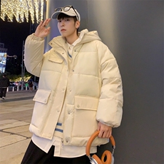 冬季港风棉衣男宽松保暖连帽工装外套棉服1001-1-MY559-P92，男装棉衣，星座1001-1