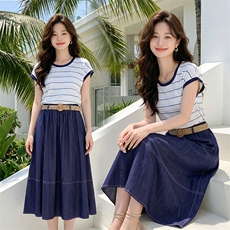套装女夏季清爽百搭休闲两件套，女装套装/套裙，芙芮