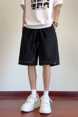 B3533117P45夏季新款脏脏大码男士速干宽松五分裤男黑色，男装牛仔裤，电商B353