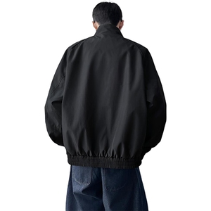 高品质春装新款老钱风美式高街解构立领棒球服飞行夹克休闲外套潮图片