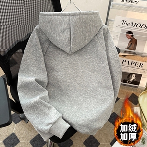 刺绣重磅连帽卫衣男款秋季拼接解构外套美式上衣WY007 P43-49图片