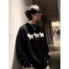 小狗毛衣男秋冬潮牌仿貂毛情侣针织衫高级感慵懒外套MYA527，男装针织衫/毛衣，星座516A