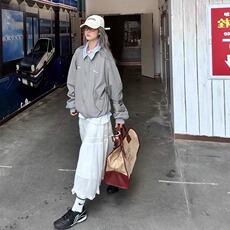 假两件工装外套美式覆古棒球服早春季宽松设计感飞行夹克女潮ins，男装夹克，星座506A