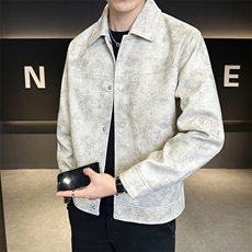 针织外套翻领男装夹克秋季新款衣服C317-J2517-P145，男装夹克，电商C317