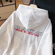 万针刺绣结构设计重磅秋冬全棉高品质美式高街连帽卫衣外套Y7695，男装卫衣，电商A486