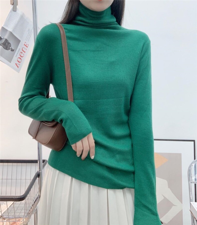 秋装新款高领打底衫，其它，蓝涩萱(3F)