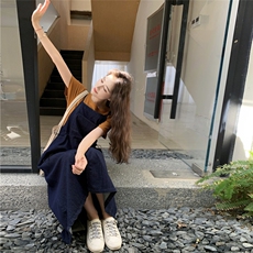 新款牛仔背带裙套装2559-P145-K208，女装套装/套裙，2C129