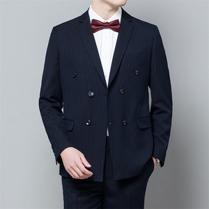 商务正装男爸爸装休闲西服两件套套装中年装ASD8962-P285图片