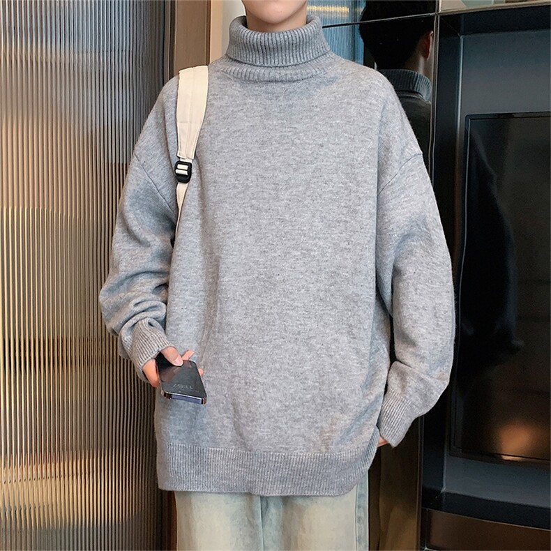311B-1-3982-P41控79重磅港风套头高领春色大码针织毛衣外套男,男装针织衫/毛衣,星座311B-1