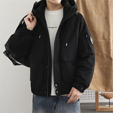 羽绒服2025秋冬季外套男潮流休闲百搭工装外套高端白鸭绒，男装羽绒服，星座914