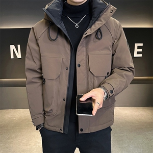 新标90白鸭绒 2025年连帽机能潮流保暖羽绒服男YR6059-P240图片