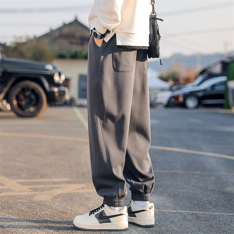 束脚裤秋季长裤男休闲裤男款板裤夏季免烫宽松型，男装休闲裤，电商A232