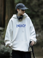 重磅华棉连帽发泡印花宽松卫衣男女学生支持班服聚会定制S-4XL，男装卫衣，星座115A-3