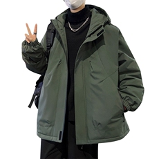 冬季大码M-8XL加厚休闲连帽棉衣男外套大码，男装棉衣，星座209