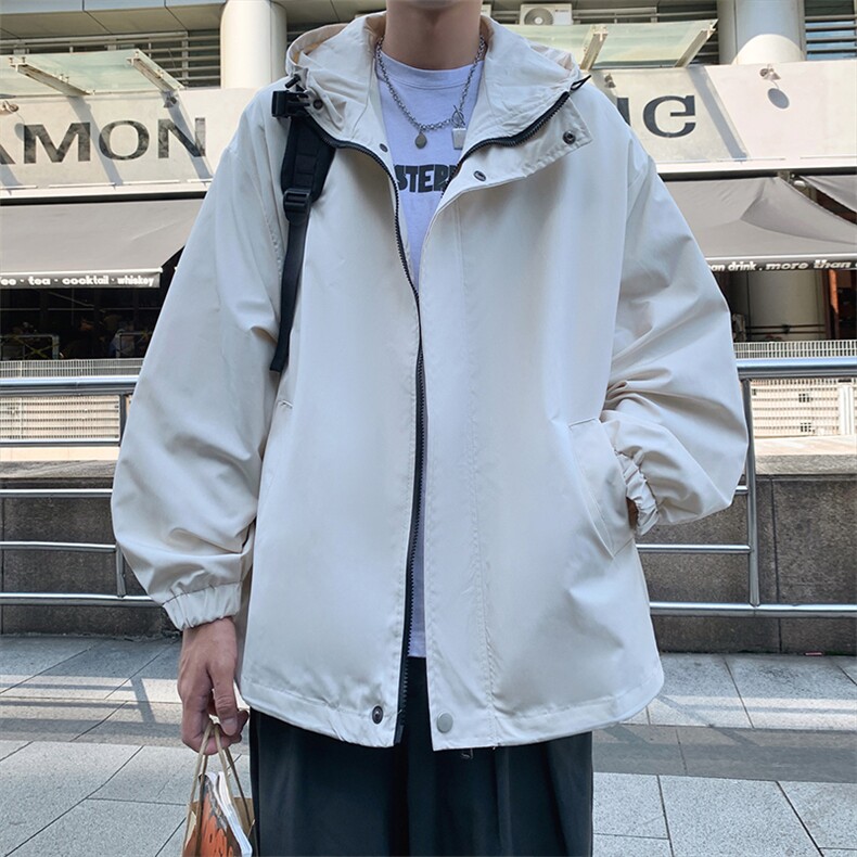 港风防水拉链户外冲锋衣男潮流夹克运动外套J7208-P38【特价】,男装夹克,电商A007