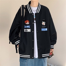 主推！2023春季新款男士棒球服中性潮牌夹克学生外套JK502P60，男装夹克，电商B220