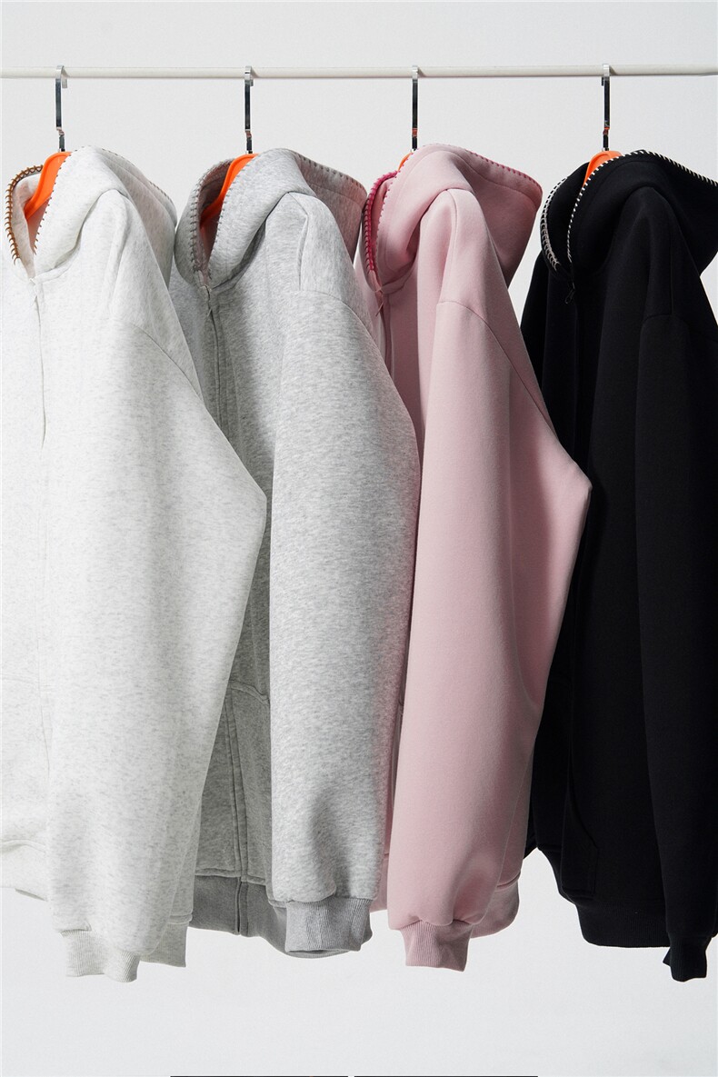 3XL-S基础百搭拉链开衫卫衣男休闲外套小心机WY45-P58400g,女装短外套,电商D206-1
