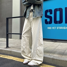 8XL-M工装裤男秋季日系男直筒宽松阔腿休闲弯刀裤子男K9177P65，男装工装外套，电商D206-1