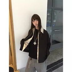 cleanfit花里领夹克男秋季假两件拼接设计高级感外套WLAK144-P75，男装夹克，星座1008