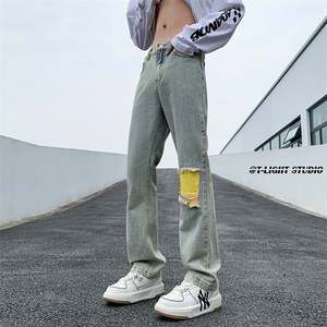B221 美式ins高街暗黑小众修身小脚破洞牛仔裤 LK23012-P60 控78图片