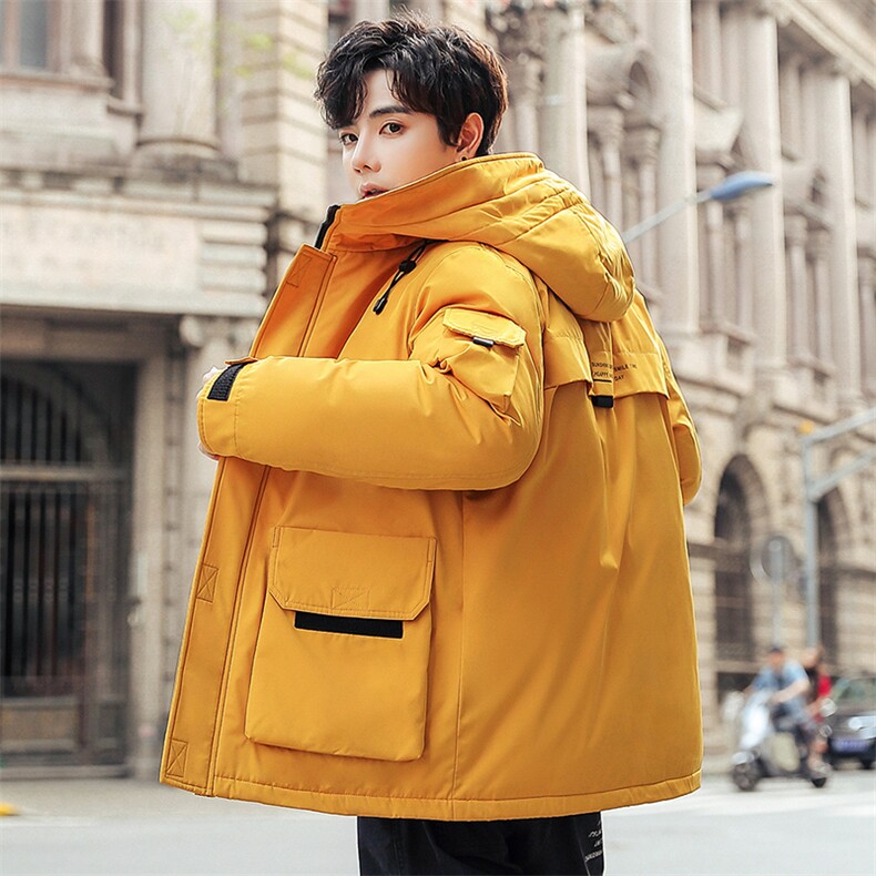 现货外贸侧飞图立领光板团体服班服宽松韩版情侣学生外套羽绒服,男装羽绒服,星座301D-5(原星座1415）