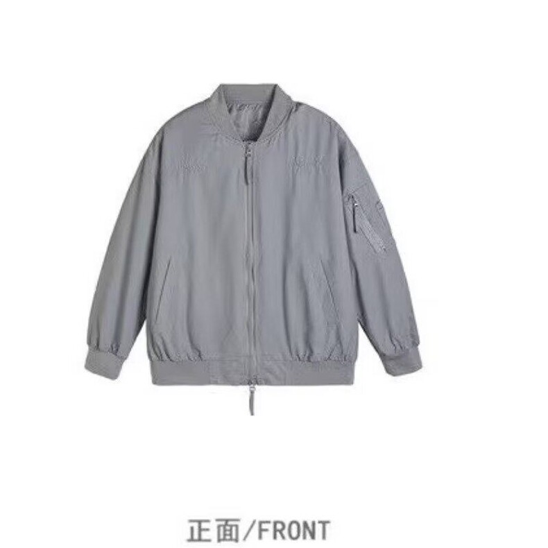 棒球服夹克男生痞帅潮牌美式复古春秋新款宽松百搭夹克上衣,男装夹克,星座506A
