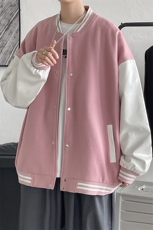 1港风毛呢子休闲宽松原创潮流棒球服大码M-5XL夹克男7423P70控98，男装夹克，星座226-2