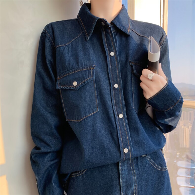 时尚百搭气质休闲牛仔外套女长袖显瘦宽松韩版学生上衣春秋季新款,女装牛仔外套,宛庄羊绒