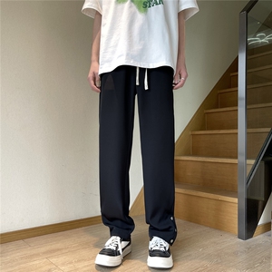 抖音 夏季冰丝裤宽松西裤垂感休闲裤D329-QM592-P60-控98图片