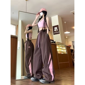 W270-P42 夏季薄款美式机能冲锋裤速干宽松直筒阔腿休闲长裤图片